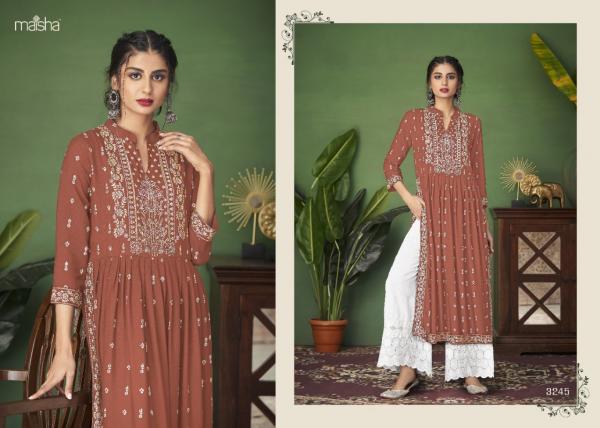 Maisha Monsoon Nx 5 Rayon Designer Kurti With Pant Collection